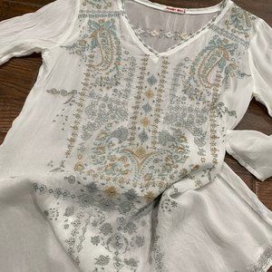 Johnny Was silk tunic